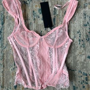 LIONESS pink corset (brand new with tag)
Size: XXS